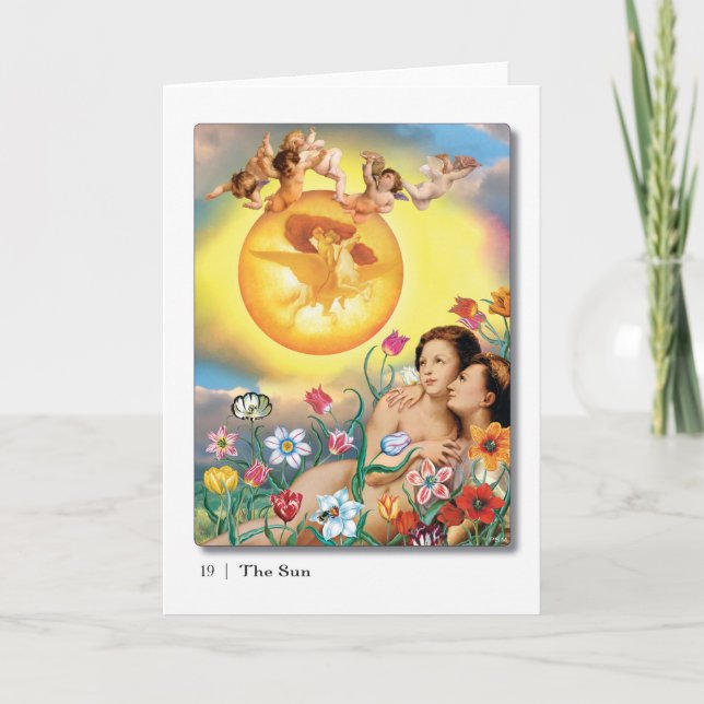 19 The Sun Tarot Greeting Card (Front)