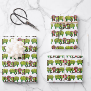 19" x 29"  We Three Sheep Wrapping Paper Sheets, M
