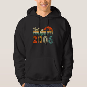 19 Year Old Gift Men Women Vintage 2006 19th Birth Hoodie