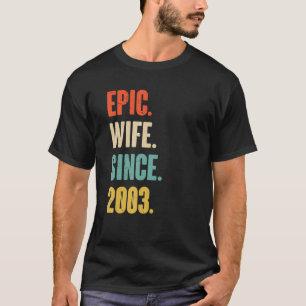 19 Year Wedding Anniversary For Her   Epic Wife Si T-Shirt
