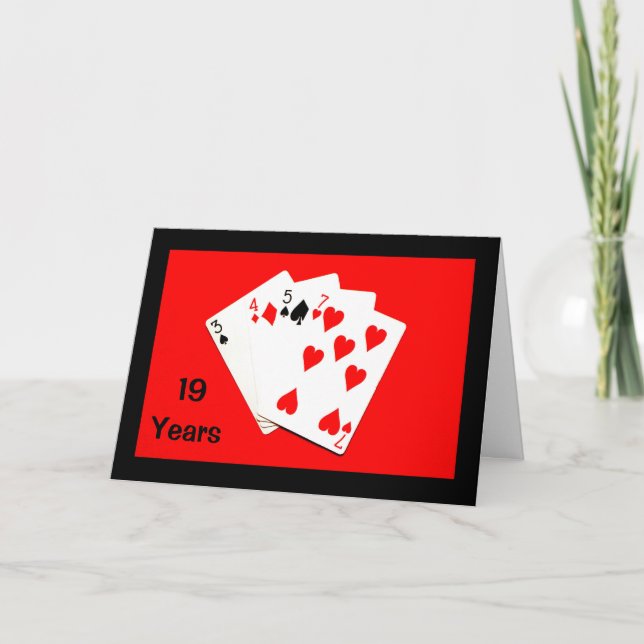 19 Years Is A Big Deal! Anniversary Card (Front)