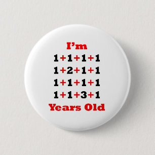 19 Years old Blk Red 6 Cm Round Badge