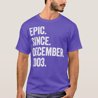 19 Years Old December 2003 19th Birthday3 T-Shirt