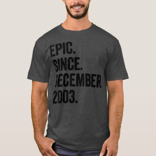 19 Years Old December 2003 19th Birthday T-Shirt