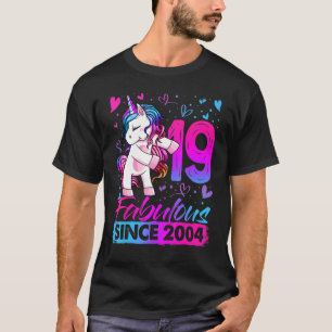 19 Years Old Flossing Unicorn 19th Birthday Girl P T-Shirt