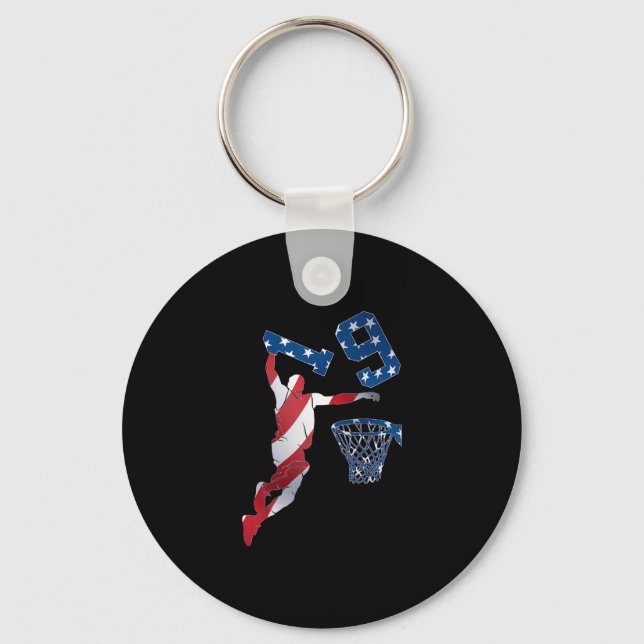 19 Years Sketll 19th Birthday  Key Ring (Front)