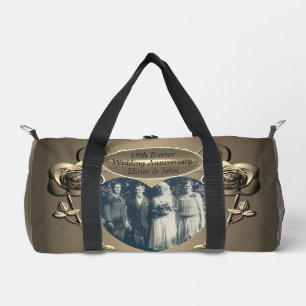 19th/8th Bronze(Colour)Photo Wedding Anniversary Duffle Bag