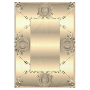 19th & 8th Bronze Wedding Anniversary Tablecloth