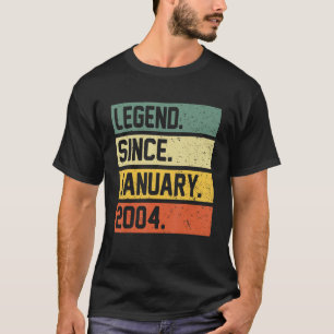 19th Birthday  19 Year Old Legend Since January 20 T-Shirt