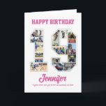19th Birthday Anniversary Number 19 Photo Collage Card<br><div class="desc">Celebrate 19th birthday or wedding anniversary with this custom photo collage. Choose your favourite photos for display. Customise the name, text and date to fit your occasion. This will be a lovely keepsake with personalised message to look back on with family and friends. If you need any other number as...</div>