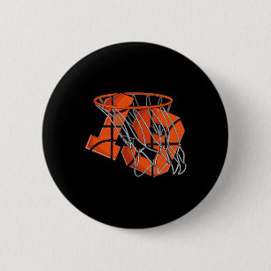 19th Birthday Basketball  Men 6 Cm Round Badge
