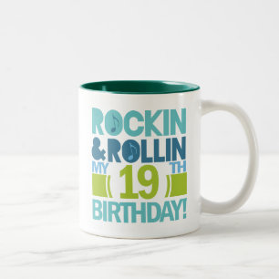 19th Birthday Gift Ideas Two-Tone Coffee Mug