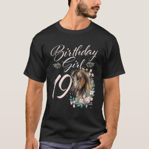 19th Birthday Girl Horse 19 Years Old Bday T-Shirt