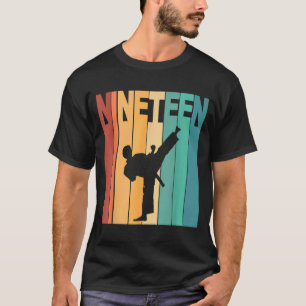 19th Birthday Karate Taekwondo Theme 19 Year Old T-Shirt