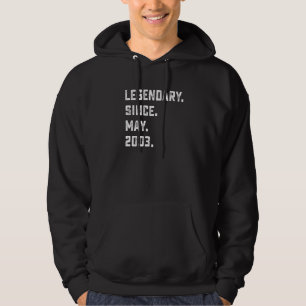 19th Birthday  Legendary Since May 2003 19 Years O Hoodie