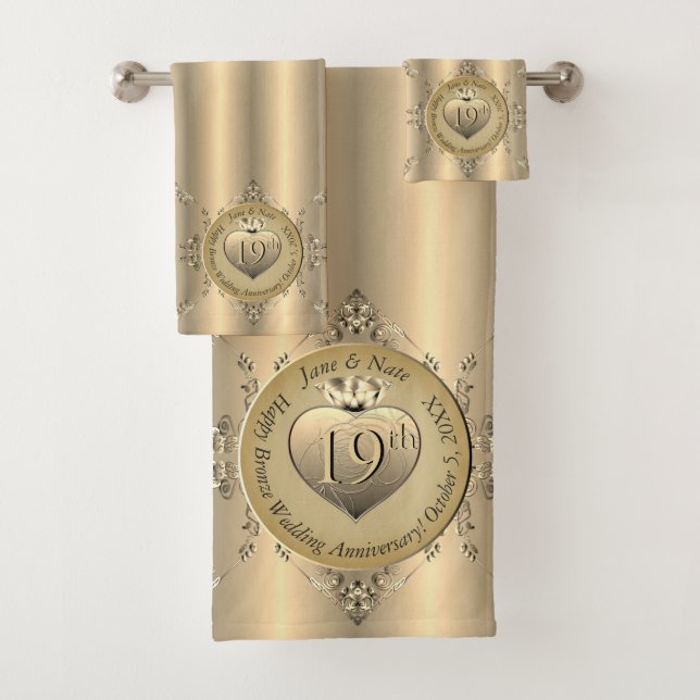 19th Bronze Colour Towel (Insitu)