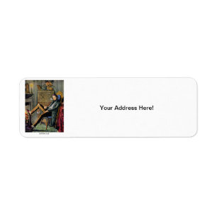 19th C. Bachelorhood Return Address Label