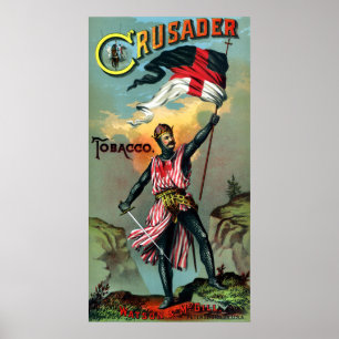 19th C. Crusader Tobacco Poster