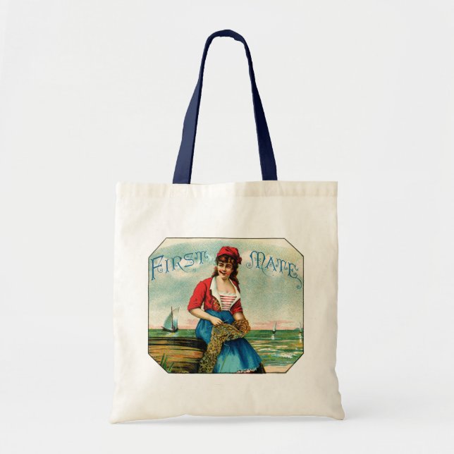 19th C. First Mate Cigars Tote Bag (Front)