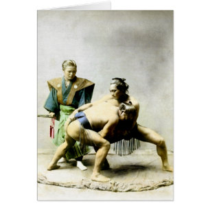19th C. Japanese Wrestlers
