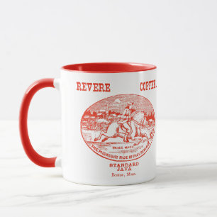 19th C. Revere Coffee of Boston, red Mug