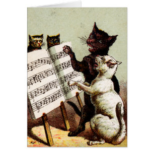 19th C. Singing Cats