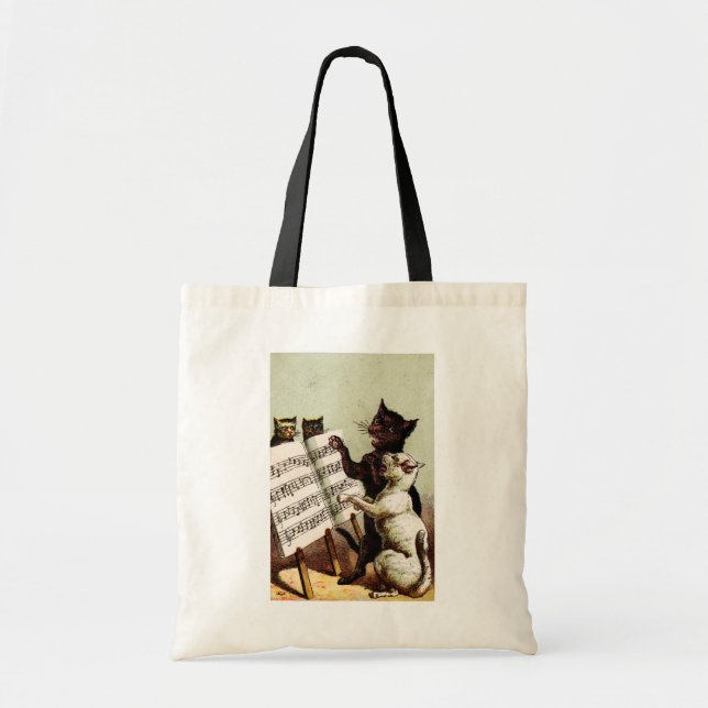 19th C. Singing Cats Tote Bag (Front)