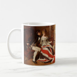 19th Century Antique Victorian Painting Coffee Mug
