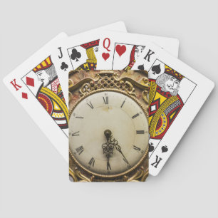 19th century clock face, Germany Playing Cards