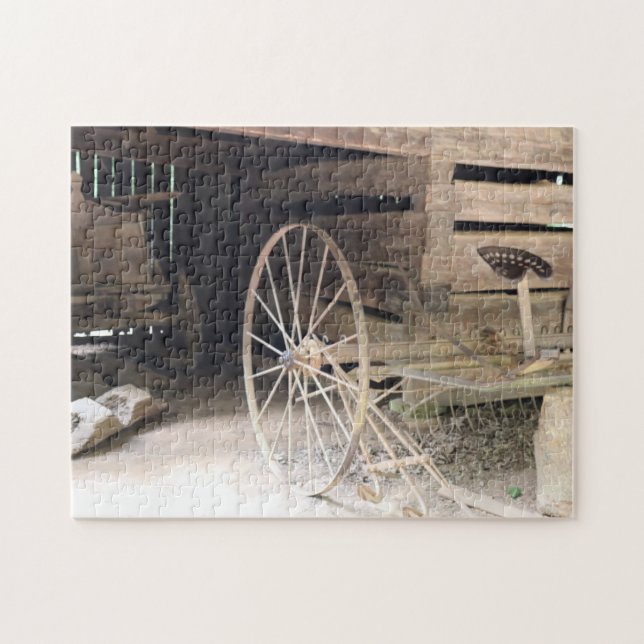 19th Century Farm Scene from Cades Cove TN Jigsaw Puzzle (Horizontal)