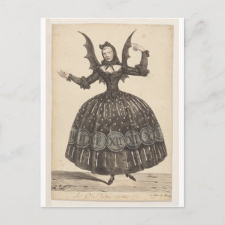 19th-Century French Ballet Costume Postcard