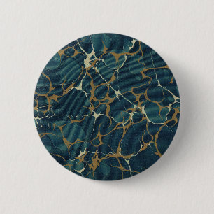 19th century marbled paper2 6 cm round badge