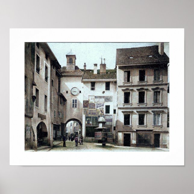 19th Century Old Annecy Poster (Front)