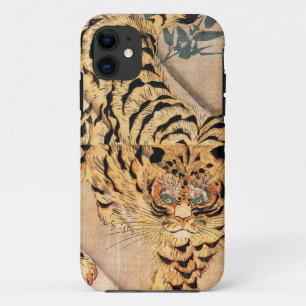 19th century painting of a tiger by Kuniyoshi Utag iPhone 11 Case
