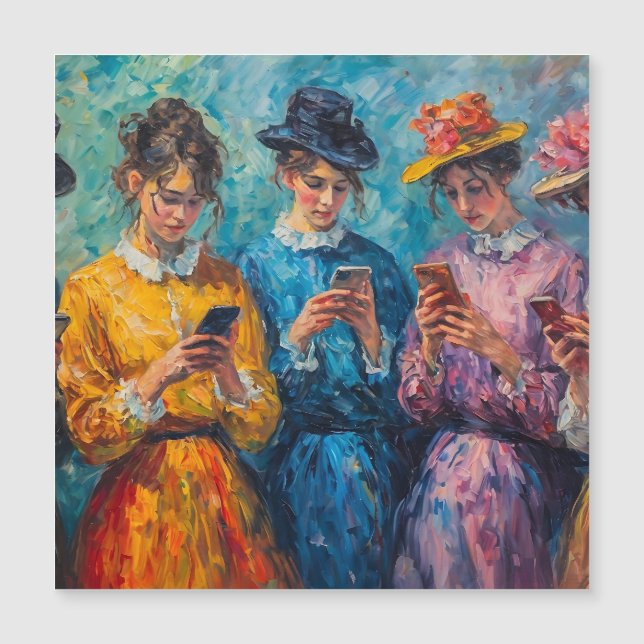 19th Century People Using Smartphones (Front)