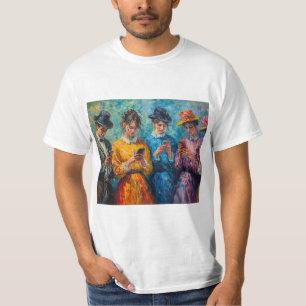 19th Century People Using Smartphones T-Shirt