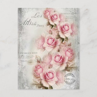 19th century Roses Postcard