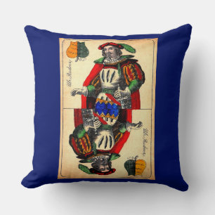 19th century tarot card no. 1 print cushion