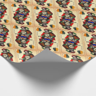 19th century tarot card no. 1 print wrapping paper