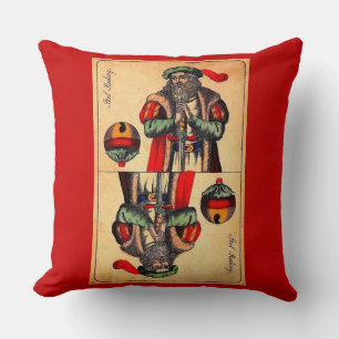 19th century tarot card no. 2 print cushion