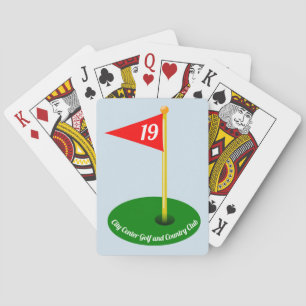 19th Hole and Your Text Playing Cards