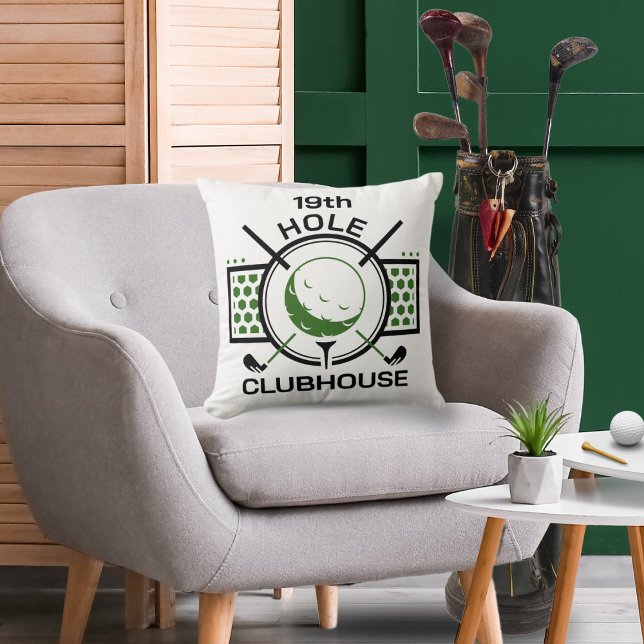 19th Hole Clubhouse Golf Cushion (Creator Uploaded)