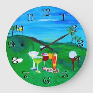19th hole golf clock from my art