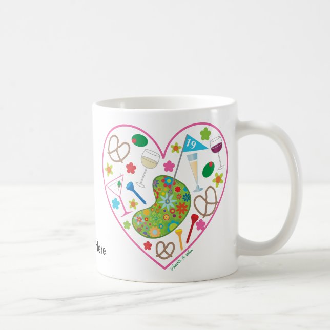 19th Hole Heart Mug (Right)