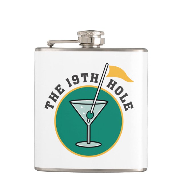 19th Hole Hip Flask (Front)