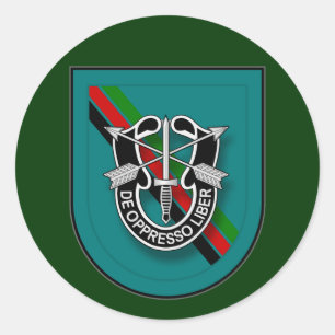 19th SFG(A) - Service in Afghanistan UA Classic Round Sticker