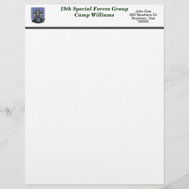 19th special forces camp williams veterans flash L (Front)