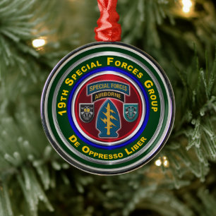 19th Special Forces Group (Airborne) Metal Ornament