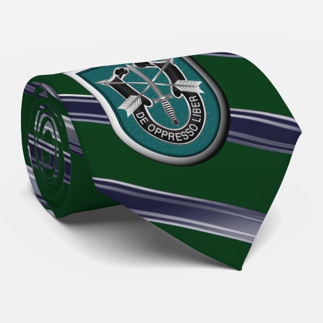 19th Special Forces Group    Tie (Rolled)