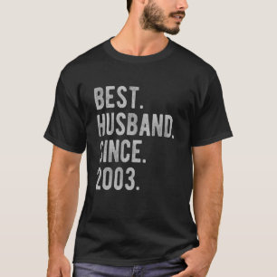 19th Wedding Aniversary For Him Best Husband Sinc T-Shirt